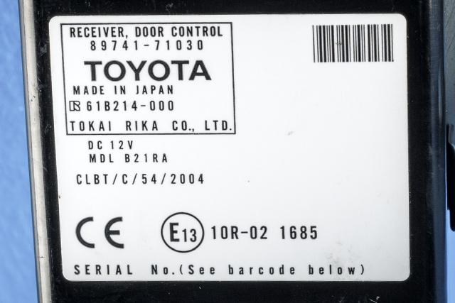 Styreenhet diverse til Toyota Hilux 2006-2011  (TOYOTA|89741-71030|)