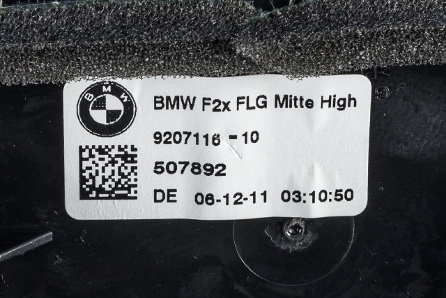 Dashbord friskluftdyse midtkonsoll til BMW 1-Serie 2011-2015 (Fase 1) (F20/F21) (F20/F21) (BMW|9 207 116|)