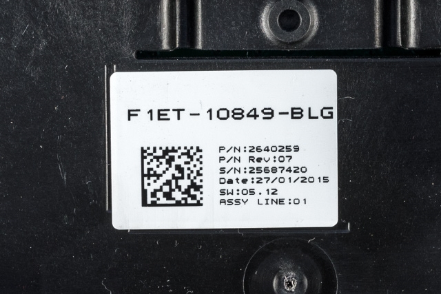 Instrumentpanel til Ford Focus 2014-2018 (Type III, Fase 2) (FORD|F1ET-10849-BLG|)