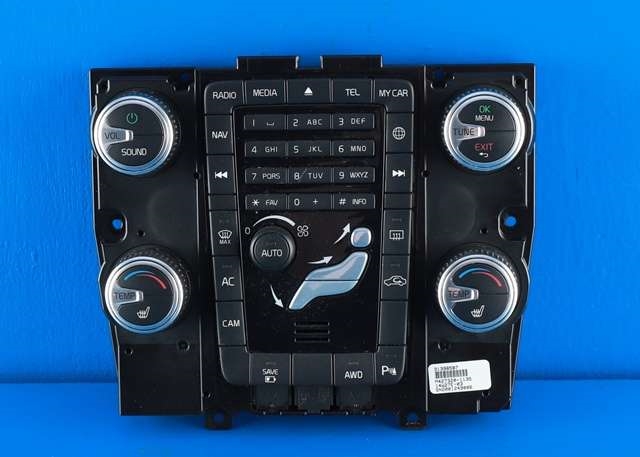 Bilstereo navigasjon betjeningspanel til Volvo V60/V60 CC, 2013-2018 (Type I, Fase 2)  (VOLVO|31398587)