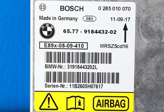 Styreenhet airbag hovedsensor til BMW X1 2009-2015 (E84) (E84) (BOSCH|0 285 010 070|65.77-9 184 432|)