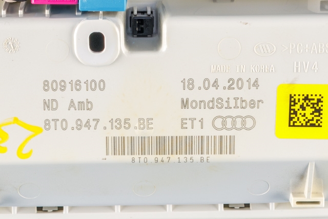 Taklyspanel til Audi A4 2007-2014 (Type IV) (B8) (B8) (VAG|8T0 947 135 BE|)