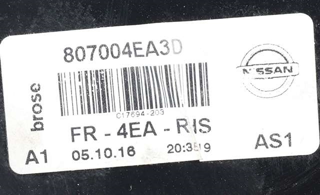 Ruteheis høyre foran til Nissan Qashqai 2014-2021 (Type II) (NISSAN|80700-4EA3D|)