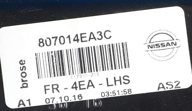 Ruteheis venstre foran til Nissan Qashqai 2014-2021 (Type II) (NISSAN|80701-4EA3C|)