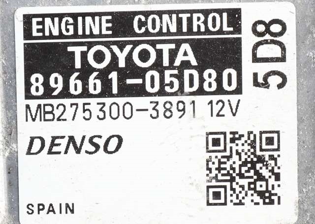 Styreenhet motor til Toyota Avensis 2009-2015 (Type III, Fase 1) (DENSO|275300-3891|89661-05D80|)