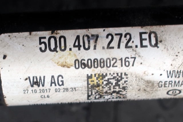 Drivaksel høyre foran, diesel/manuell til Audi A3 2016-2020 (Type III, Fase 2) (VAG|5Q0 407 272 EQ|)