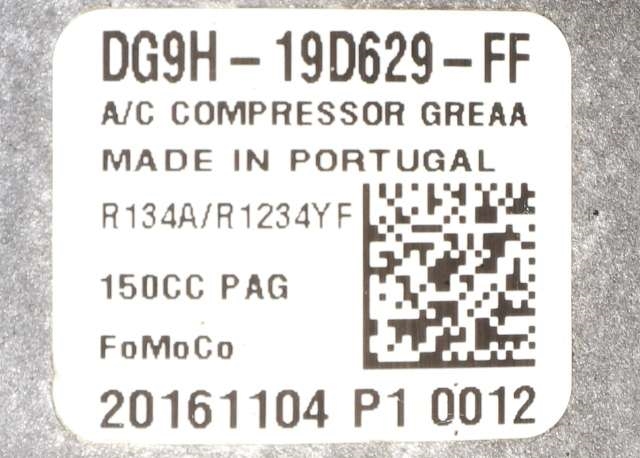 Aircondition kompressor til Ford Edge 2016-2019 (FORD|DG9H-19D629-FF|)