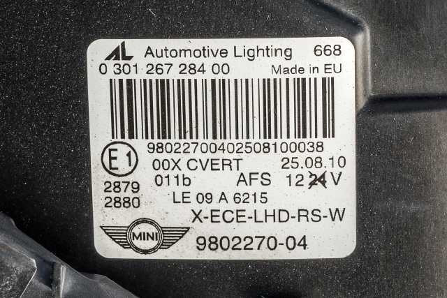 Frontlykt høyre xenon til Mini Countryman 2010-2016 (R60) (R60) (BMW/MINI|9 802 270|)