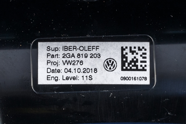 Dashbord friskluftdyse til VW T-Roc 2017-->> (VAG|2GA 819 203|)