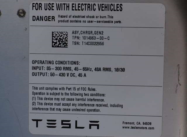 Batterilader (OBC - On Board Charger) til Tesla Model S 2013-2016 (Fase 1)  (TESLA|1014963-00-C|)