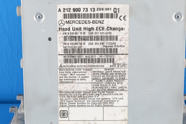 Bilstereo navigasjon til Mercedes E-Klasse 2009-2013 (Fase 1) (W212) (W212) (MERCEDES|A 212 900 73 13|)