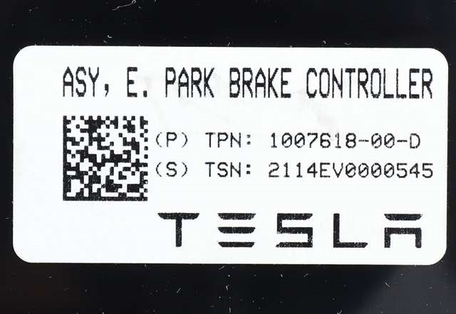 Styreenhet elektrisk parkbrems (EPB - Electric Parking Brake) til Tesla Model S 2013-2016 (Fase 1) (TESLA|1007618-00-D|)