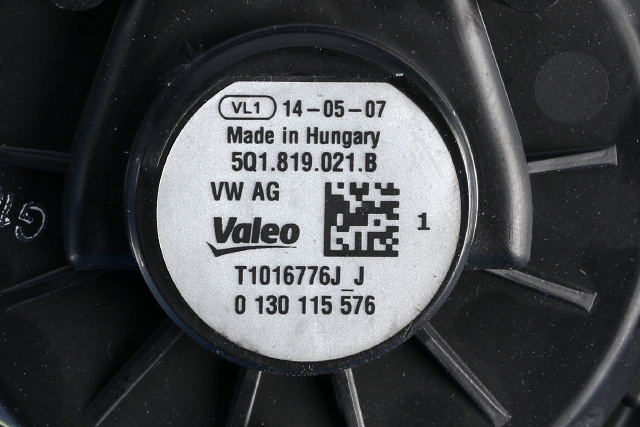 Varmeapparat motor til Audi A3 2012-2016 (Type III, Fase 1) (VAG|5Q1 819 021 B|)