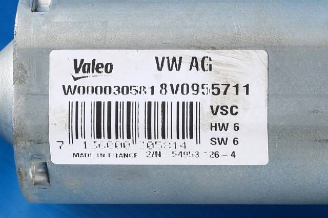 Viskermotor bakrute til Audi A3 2012-2016 (Type III, Fase 1) (VAG|8V0 955 711|)