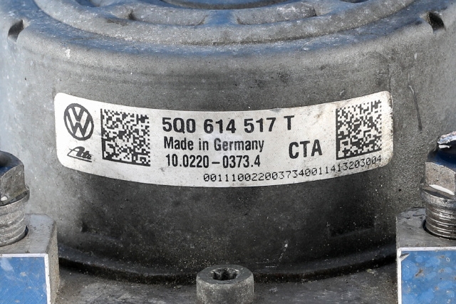 ABS sentral til Audi A3 2012-2016 (Type III, Fase 1) (VAG|5Q0 614 517 T|5Q0 907 379 AA|)