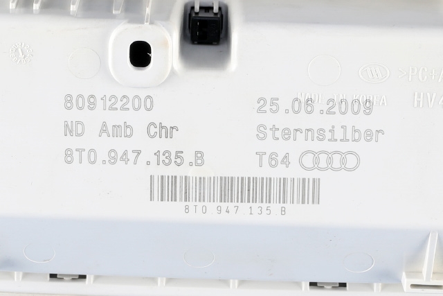 Taklyspanel til Audi A4 2007-2014 (Type IV) (B8) (B8) (VAG|8T0 947 135 B|)