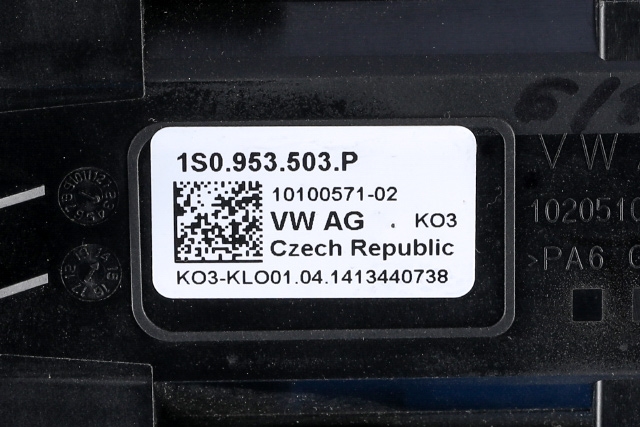 Bryter combi til VW E-Up 2013-2019  (VAG|1S0 953 503 P|)
