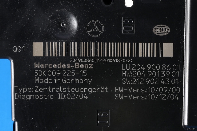 Styreenhet (SAM - Signal Acquisition Module) til Mercedes C-Klasse 2011-2014 (Fase 2) (W204) (W204) (HELLA|5DK 009 225-15|204 900 86 01|)