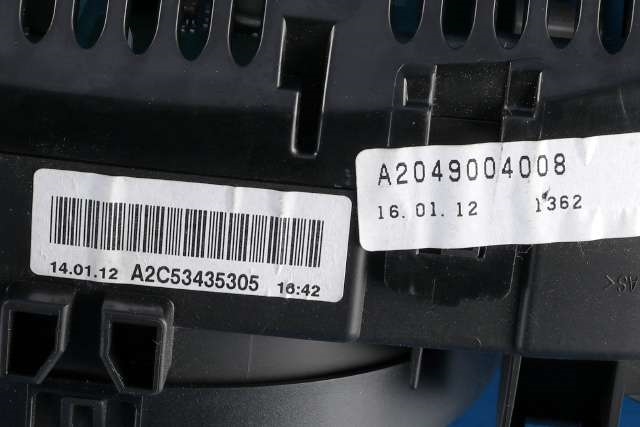 Instrumentpanel til Mercedes C-Klasse 2011-2014 (Fase 2) (W204) (W204) (MERCEDES|A 204 900 40 08|)