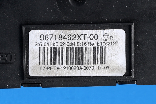Varmeapparat betjening til Peugeot 308 2011-2013 (Type I, Fase 2) (PEUGEOT|96 718462 XT-00|)