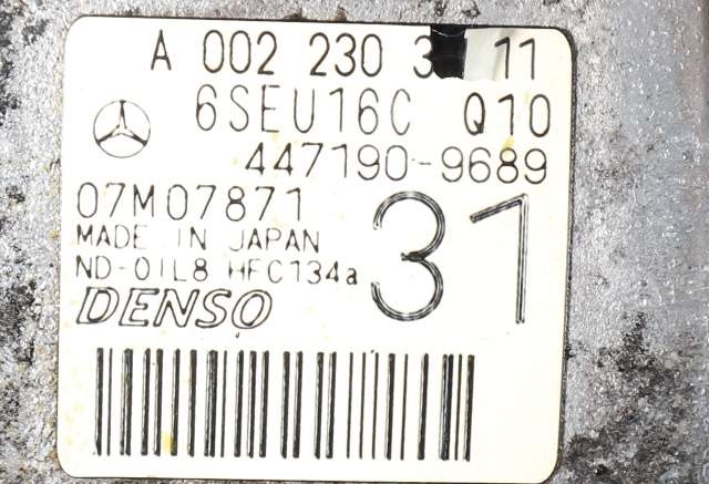 Aircondition kompressor til Mercedes E-Klasse 2009-2013 (Fase 1) (W212) (W212) (MERCEDES|A 002 230 31 11|)