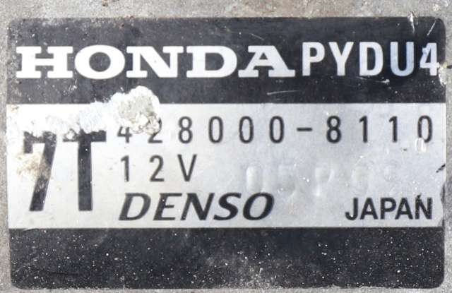 Starter til Honda Civic 2012-2015 (Type IX, Fase 1) (DENSO|428000-8110|PYDU4|)