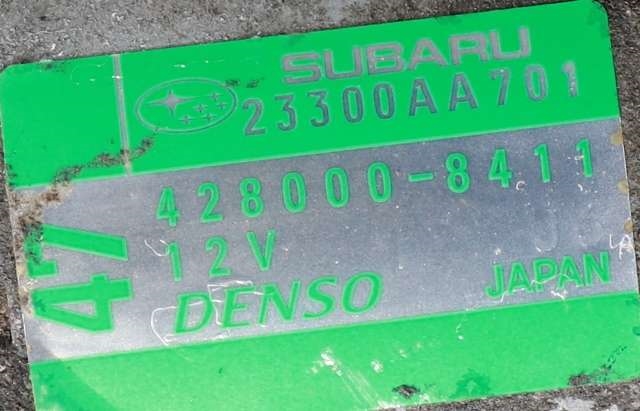 Starter til Subaru Forester 2013-2019 (Type IV)  (DENSO|428000-8411|23300-AA701|)