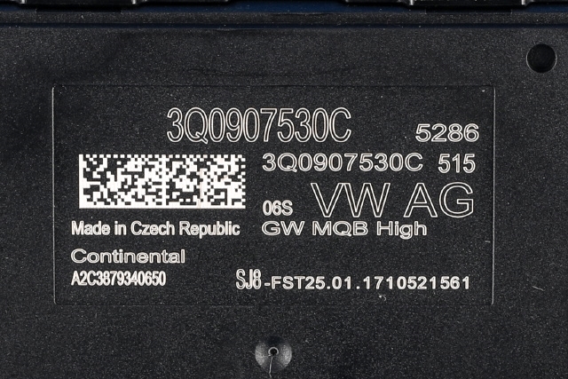 Styreenhet diverse til VW Touran 2015-2021 (Type II)  (VAG|3Q0 907 530 C|)