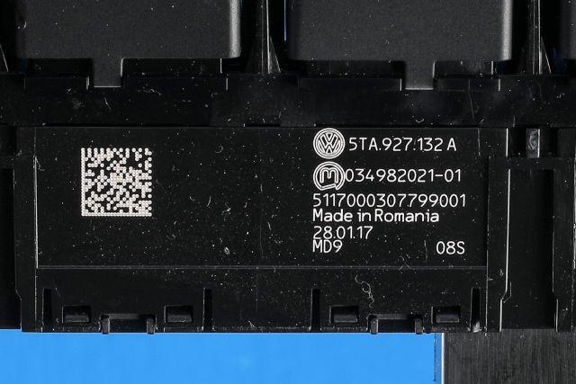 Bryter diverse til VW Touran 2015-2021 (Type II)  (VAG|5TA 927 132 A|)