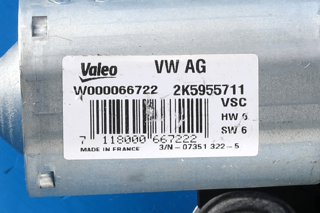 Viskermotor bakrute til VW Caddy 2015-2020 (Type III, Fase 3)  (VAG|2K5 955 711|)