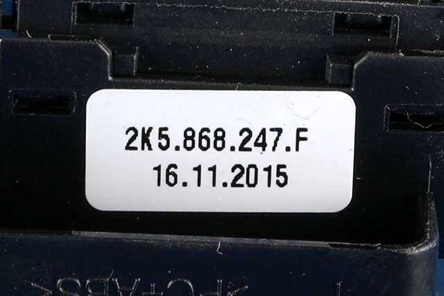 Bryter ruteheis til VW Caddy 2015-2020 (Type III, Fase 3)  (VAG|2K5 868 247 F|)