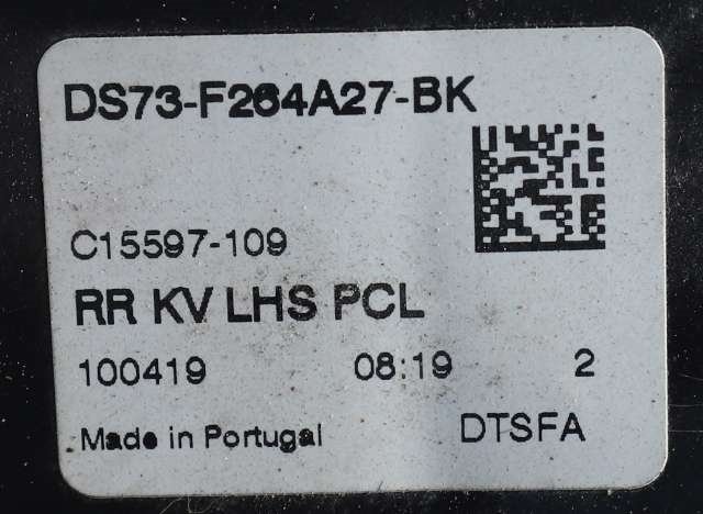Låsekasse venstre bak til Ford Mondeo 2019-->> (Type V, Fase 2)  (FORD|BM5A-A26413-CG|)