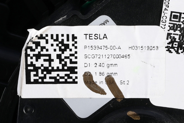 Varmeapparat motor til Tesla Model 3 2018-2023 (Fase 1)  (TESLA|1539475-00-A|)