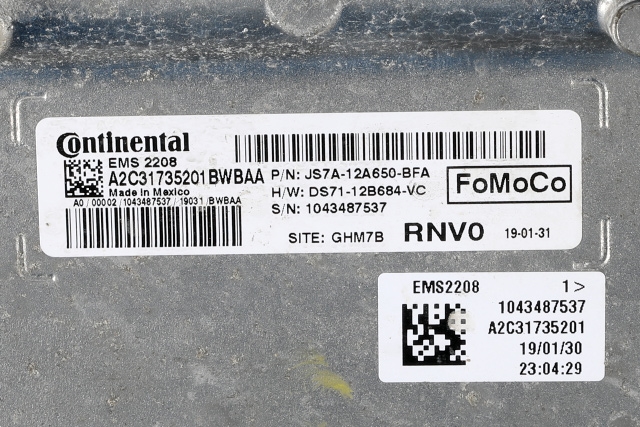 Styreenhet motor til Ford Mondeo 2019-->> (Type V, Fase 2)  (CONTINENT|A2C31735201|JS7A-12A650-BFA|)