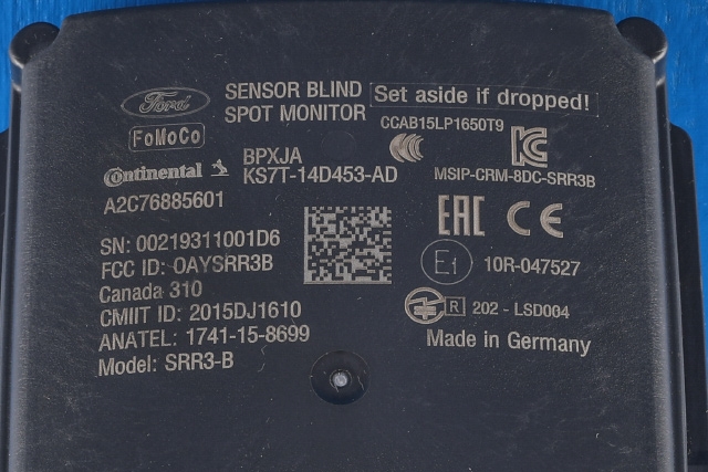 Sensor radar til Ford Mondeo 2019-->> (Type V, Fase 2) (FORD|KS7T-14D453-AD|)