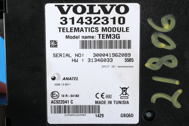 Styreenhet diverse til Volvo V60/V60 CC 2013-2018 (Type I, Fase 2) (VOLVO|31432310|)