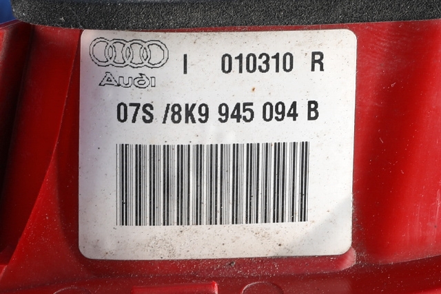 Baklykt høyre indre til Audi A4 2007-2014 (Type IV) (B8) (B8) (VAG|8K9 945 094 B|)