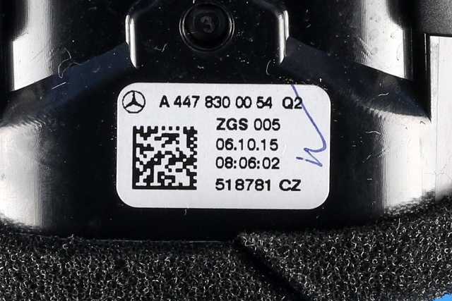 Dashbord friskluftdyse venstre til Mercedes Vito 2014-->> (W447) (W447) (MERCEDES|A 447 830 00 54|)