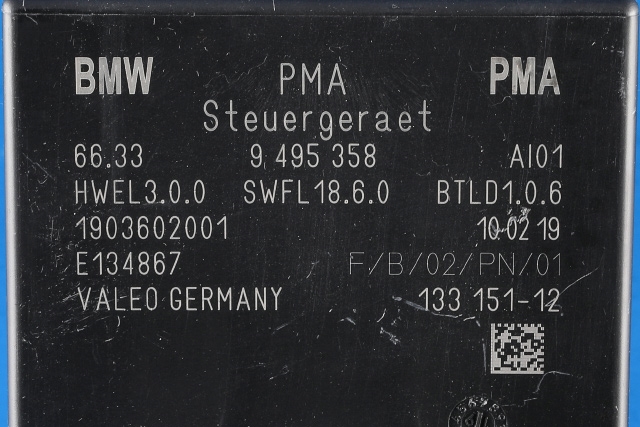 Styreenhet parkering til BMW i3 2013-2022  (BMW|66.33-9 495 358|)