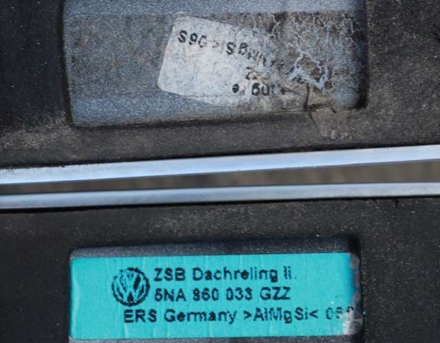 Takrails til VW Tiguan 2016-2020 (Type II, Fase 1)  (VAG|5NA 860 033 GZZ|)