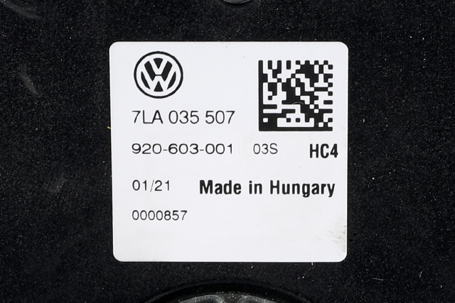 Antenne til VW Transporter / Caravelle 2019-->> (T6.1) (T6.1) (VAG|7LA 035 507|)