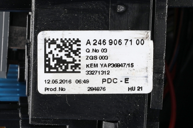 Sikringsboks til Mercedes Vito 2014-->> (W447) (W447) (MERCEDES|A 246 906 71 00|)