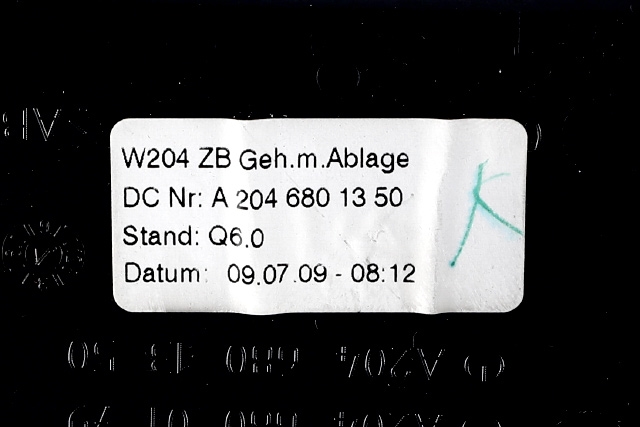 Dashbord myntrom til Mercedes E-Klasse 2009-2013 (Fase 1) (W212) (W212) (MERCEDES|A 204 680 13 50|)