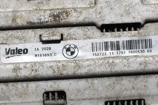 Intercooler til BMW 1-Serie 2011-2015 (Fase 1) (F20/F21) (F20/F21) (VALEO|M151693 C|17.51-7 600 530|)