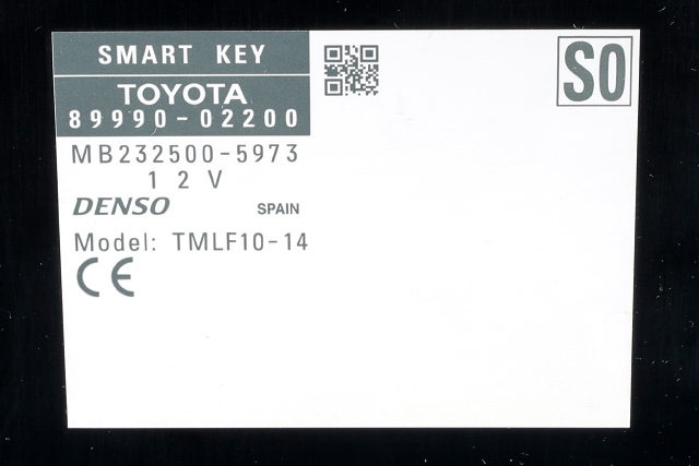 Styreenhet nøkkelfri/keyless til Toyota Auris 2013-2015 (Type II, Fase 1) (TOYOTA|89990-02200|)