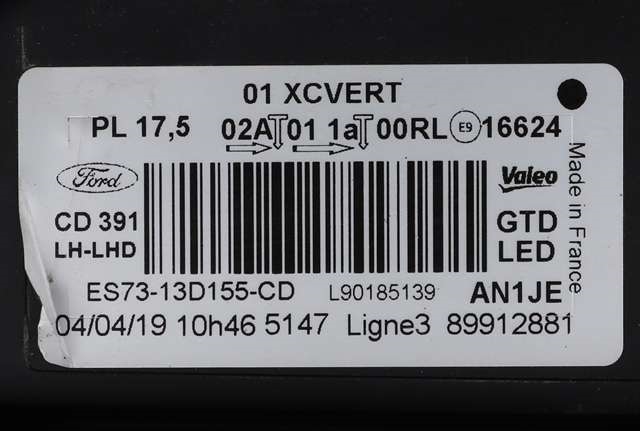 Frontlykt venstre full-LED til Ford Mondeo 2019-->> (Type V, Fase 2)  (FORD|ES73-13D155-CD|)