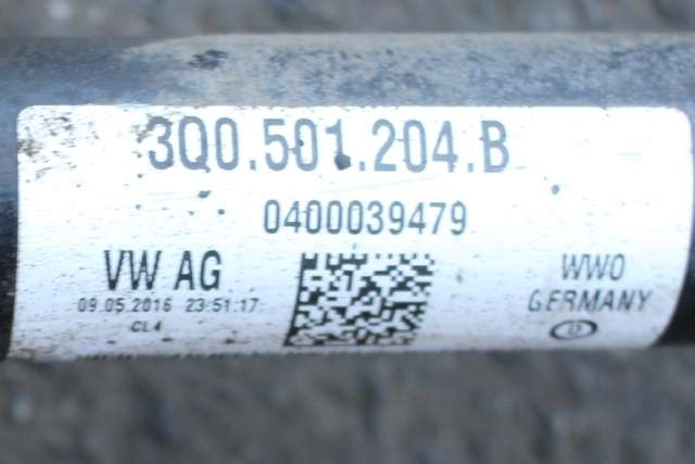 Drivaksel høyre bak, diesel/automat til VW Tiguan 2016-2020 (Type II, Fase 1)  (VAG|3Q0 501 204 B|)