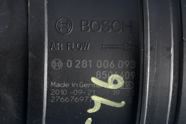 Luftmengde/luftmassemåler til BMW 3-Serie 2005-2011 (E90/E91/E92/E93) (E90/E91/E92/E93) (BOSCH|0 281 006 093|8 506 409|)