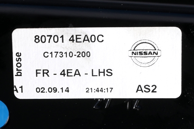 Ruteheis venstre foran til Nissan Qashqai 2014-2021 (Type II) (NISSAN|80701-4EA0C|)