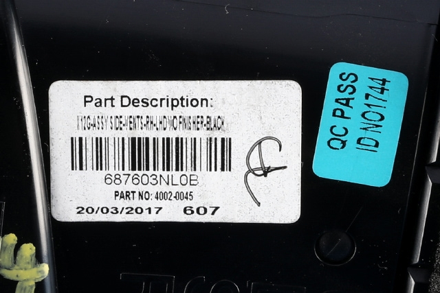 Dashbord friskluftdyse høyre til Nissan Leaf 2011-2017 (Type I)  